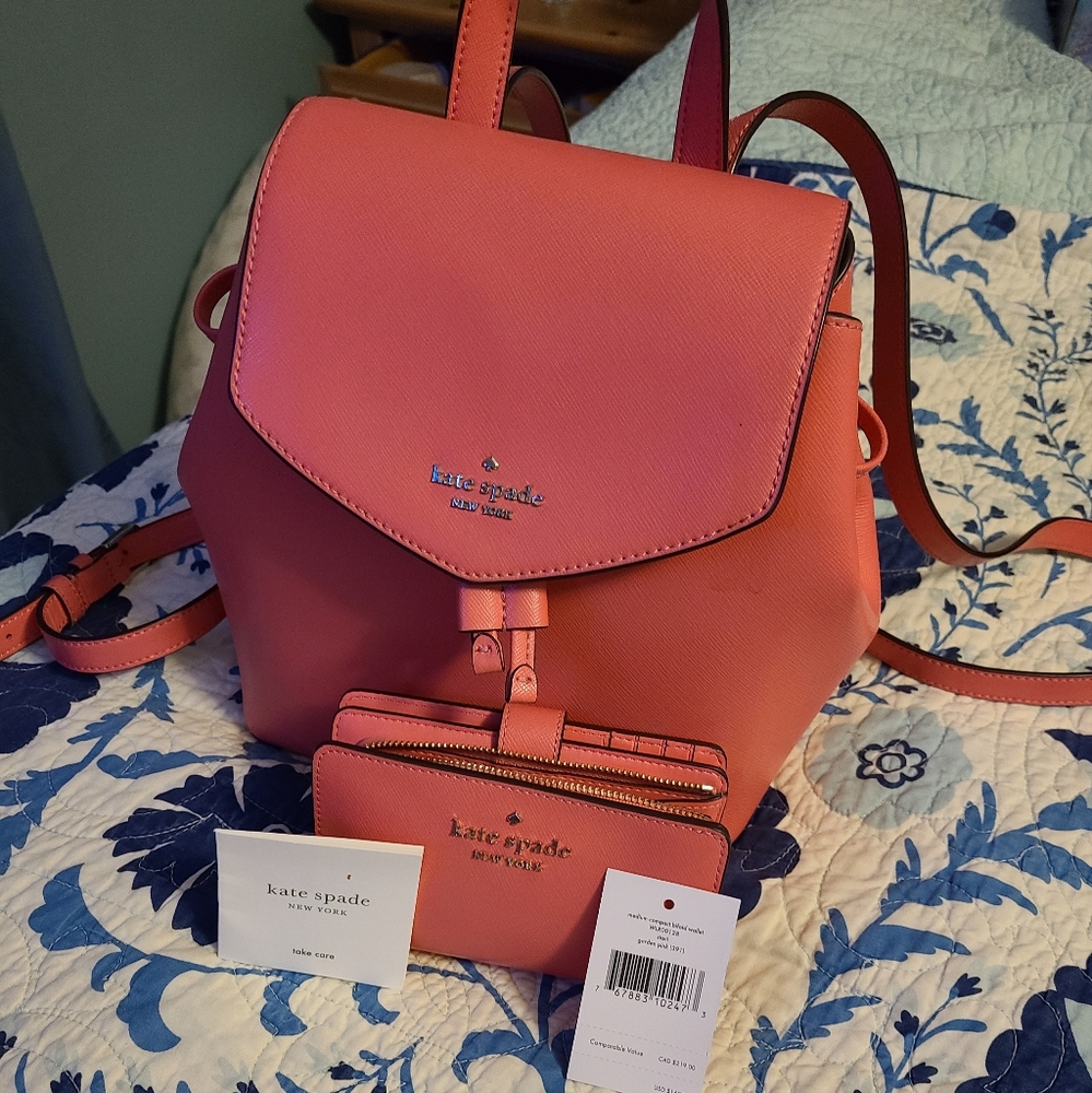Kate Spade back pack and wallet